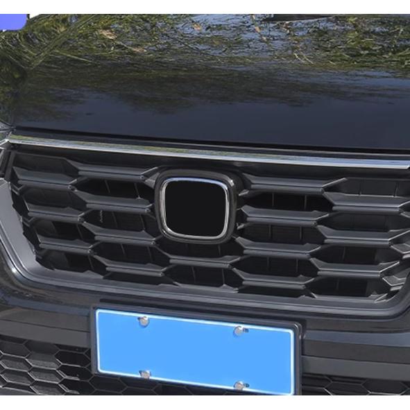 Car Accessories Fit For Honda CR-V CRV 2023 2024 2025 2026 Not Fit Crv Hybrid Car Front Grille Logo Frame Cover Decoration Trim (Glossy Black) 1PCS