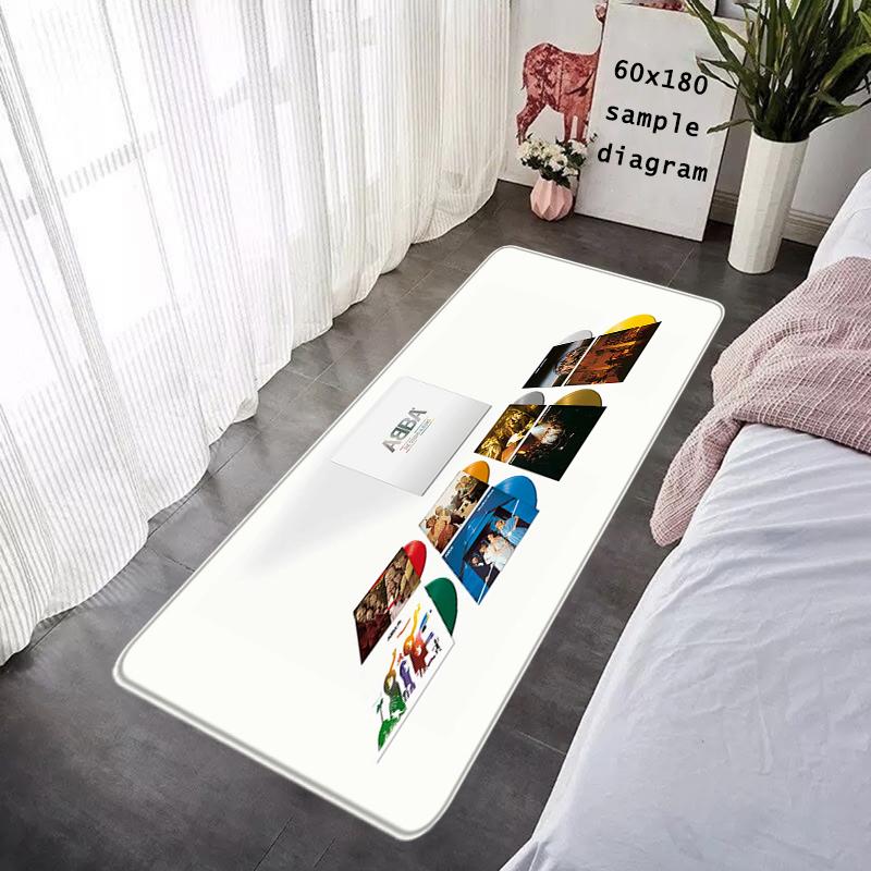Tapis de sol Musique Pop A-ABBA Tapis Antidérapant pour Entrée Couloir Tapis Cuisine Adsorbant l'Eau Tapis Moelleux Décor de Chevet