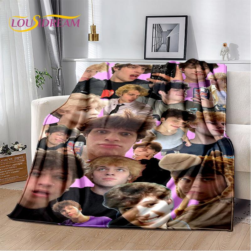 Divertente Coperta dei Tripletti Sturniolo, Matt, Chris, Nick, Morbida Coperta in Flanella per Casa, Camera da Letto, Letto, Divano, Picnic, Ufficio, Tempo Libero, Riposino
