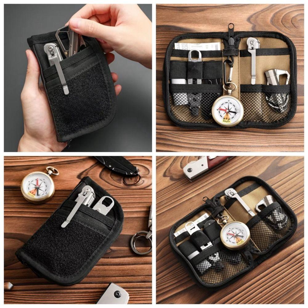 7 Pockets EDC Tool Storage Bag Credit Card Wallet Outdoor Gear Organizer  Camping Hiking