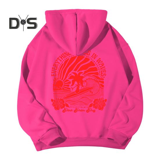 

Толстовка с капюшоном для подростков в стиле преппи с цветочным принтом, однотонная, с большим передним карманом, для девочек, для занятий в бейсболе и активного отдыха S розы красного