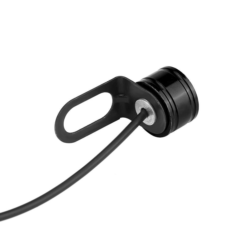 2pcs Universal LED Motorcycle Handlebar Rear Mirror Light DRL Driving Fog Lamp White