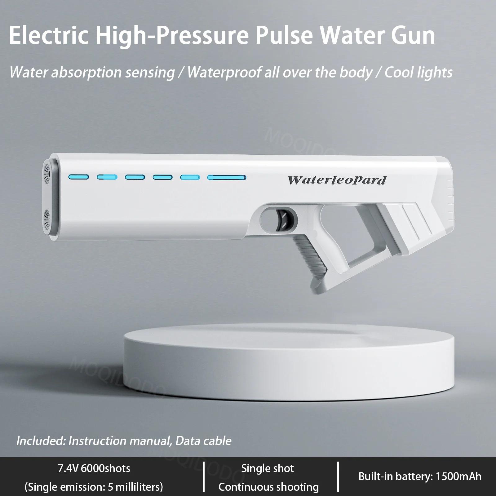 

Big Automatic Water Guns Spray Blaster Toys With LED Waterproof High Pressure Water Pistol Summer Outdoor Pool Toys For Kids Boy