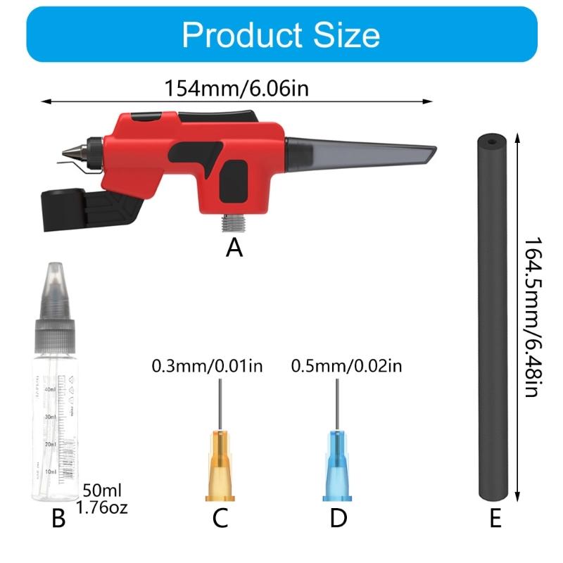 Professional Airbrush Set with Marker Rack Easy Sprayer Model Painting for Model Hobby Tool Set Easy Maintenance