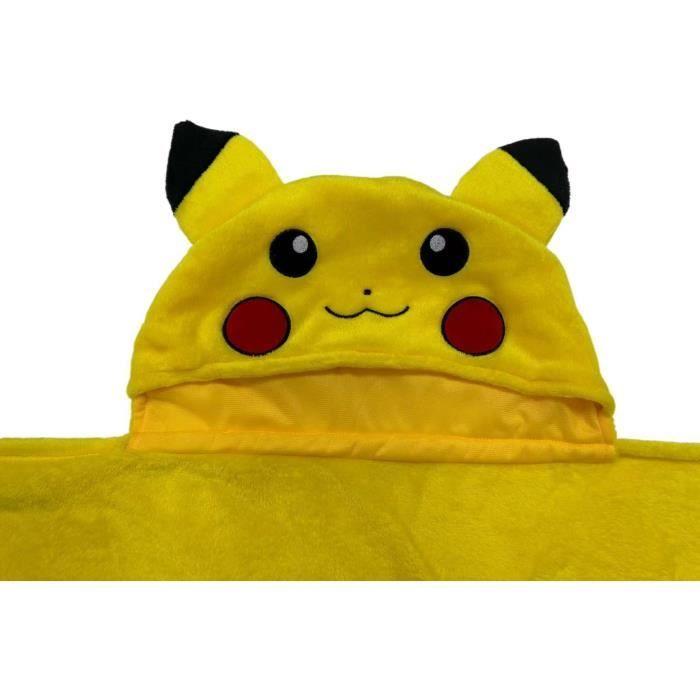 Plaid À Capuche 3D - POKEMON - Pikachu - 120 X 150 Cm - Ultra Doux - Design Coloré