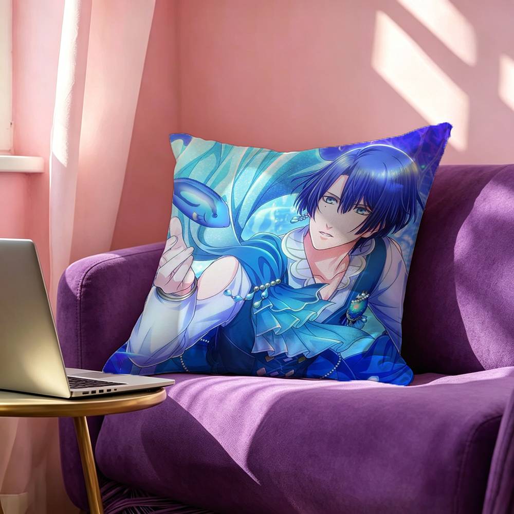 U-Uta no Prince-sama Hijirikawa Masato Pillow Case Square Double-Sided Sofa Cushion Cover Bedroom Bedside Pillow