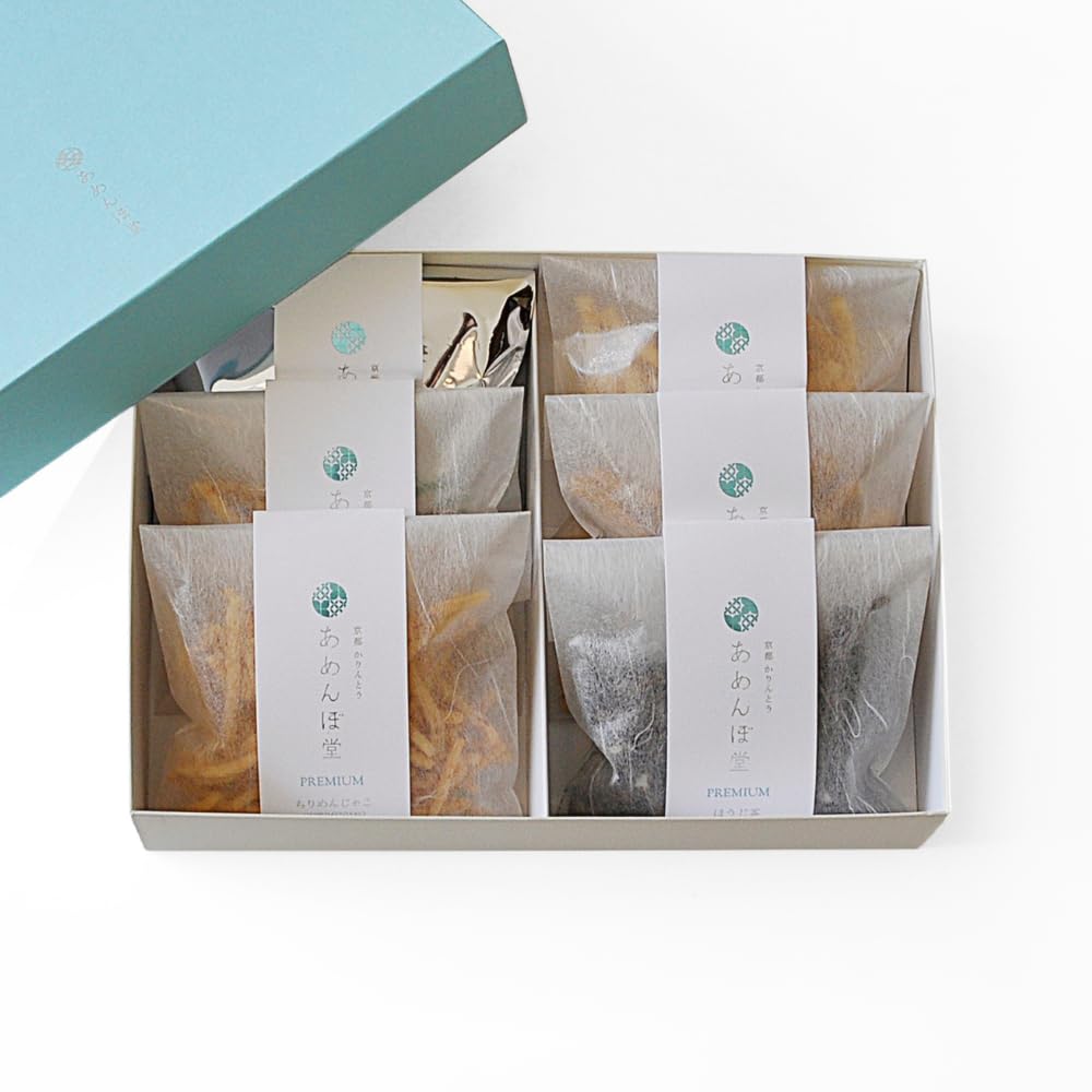 

specialty Amembodo Kyoto Karinto Assortment Premium 6 bags individually Japanese mail thank return gift [Kyoto sweets] (Hojicha/Uji