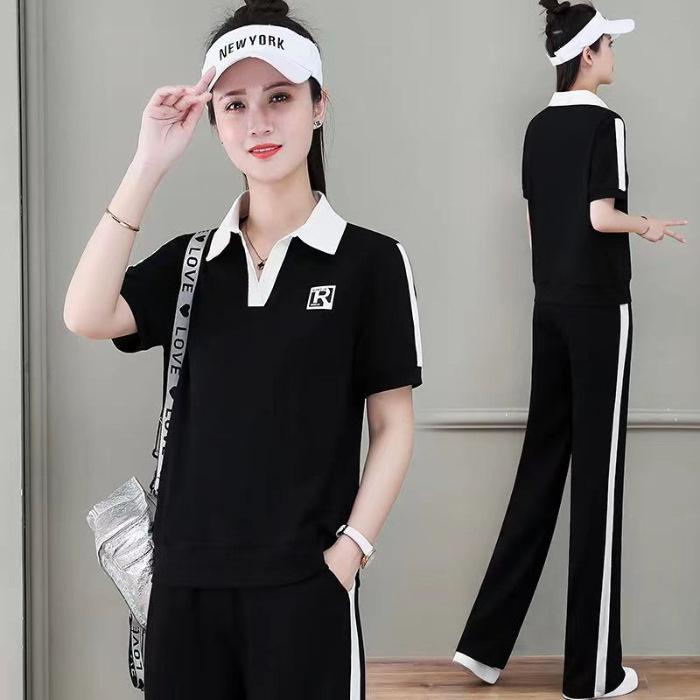 Fashion Suit for Women, Summer Temperament, Goddess Style Clothes, Fashionable, Age-reducing, Casual and Slimming Two-piece Set