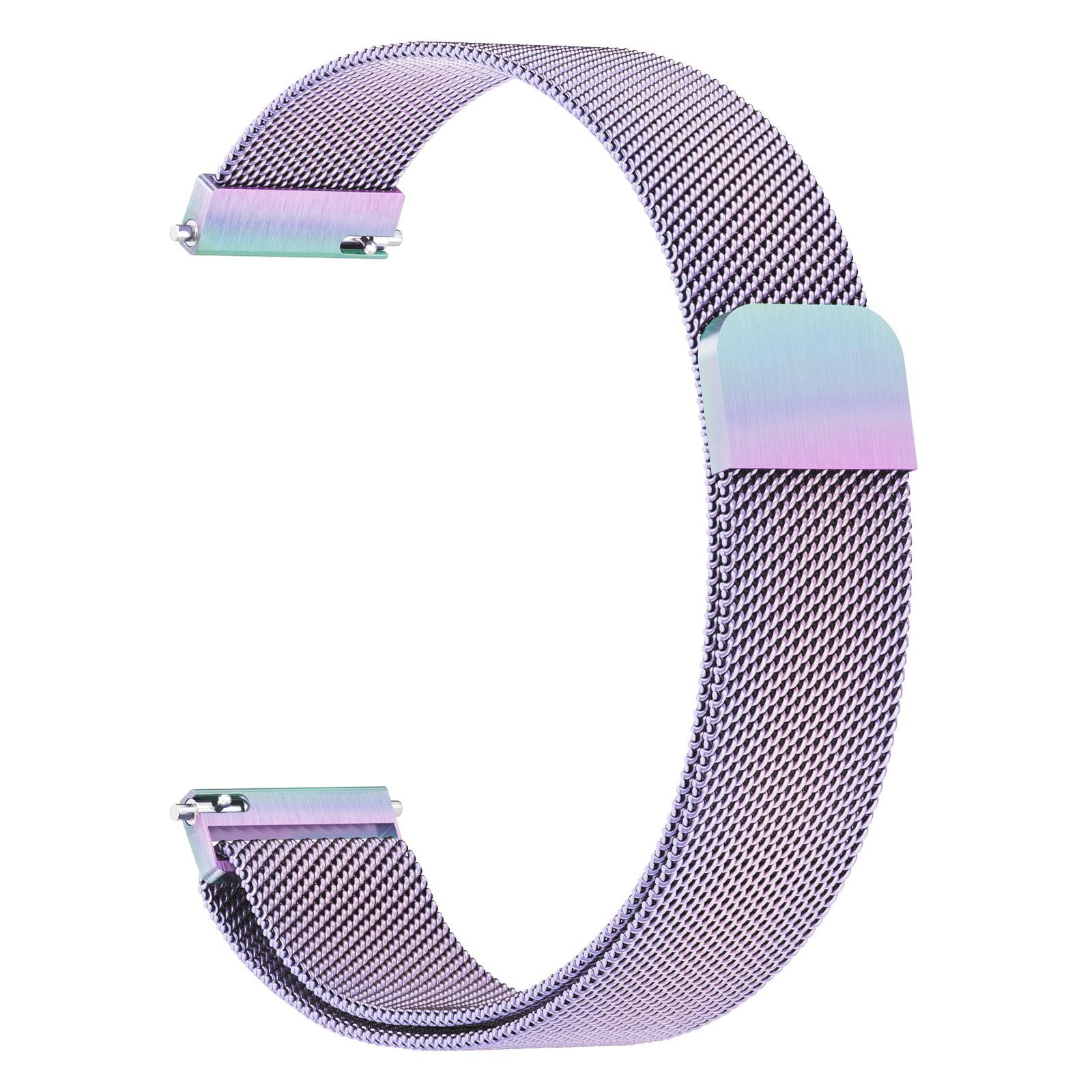 

For Nokia Withings Steel HR 36mm/Steel Watch Band Magnetic Milanese Stainless Steel Strap Colorful
