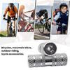 2Pcs Aluminum Alloy Bike Pegs Foot Pedals Backseat Stands Foot Rest Anti-Slip Stunt Pedal for BMX Mountain Road Bicycle Cycling Accessories