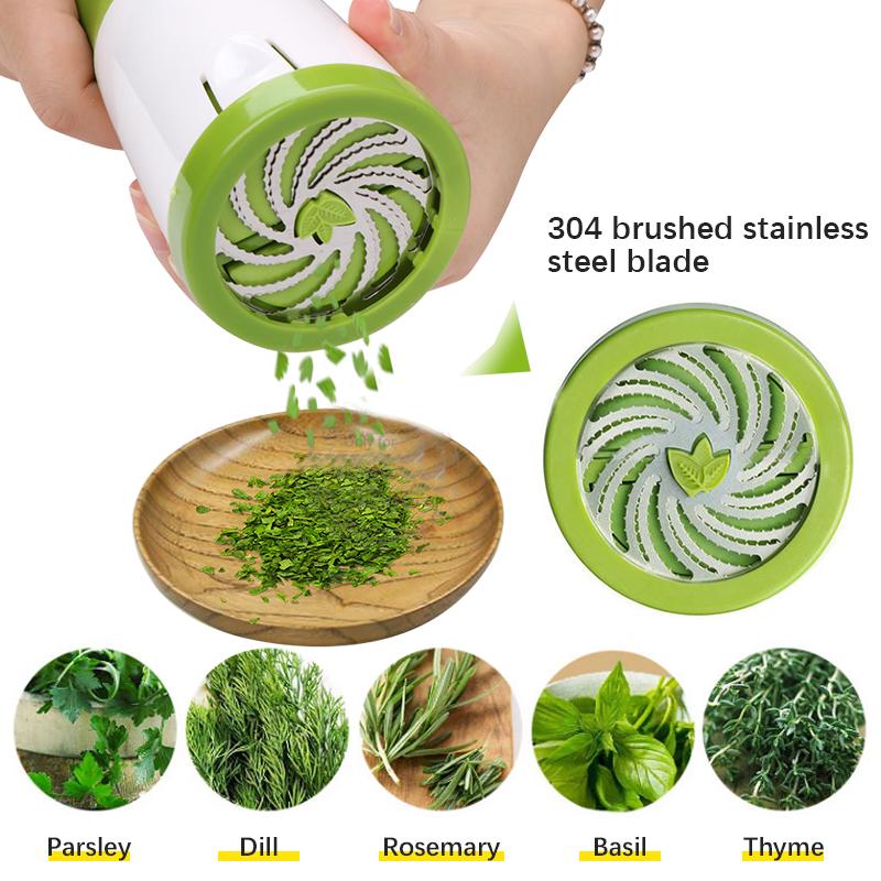 Herb Grinder Spice Mill Garlic Parsley Shredder Chopper Stainless Steel Fruit Vegetable Cutter