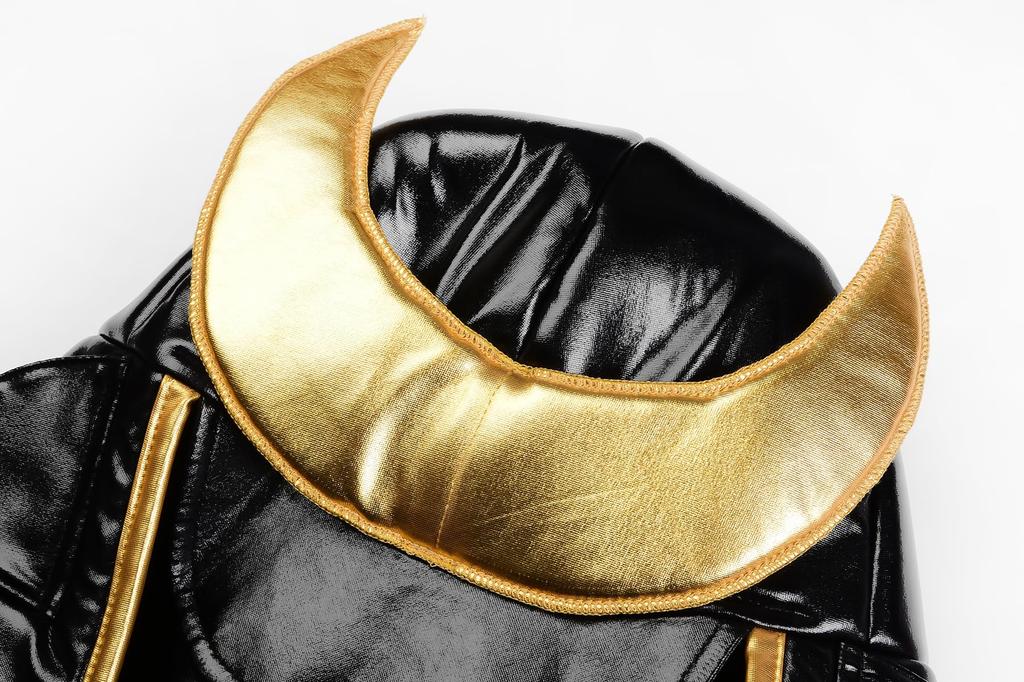 Halloween Samurai Armor Japanese Style Costume with Hat Size 120 [ReliBeauty] Children's Set, Black,