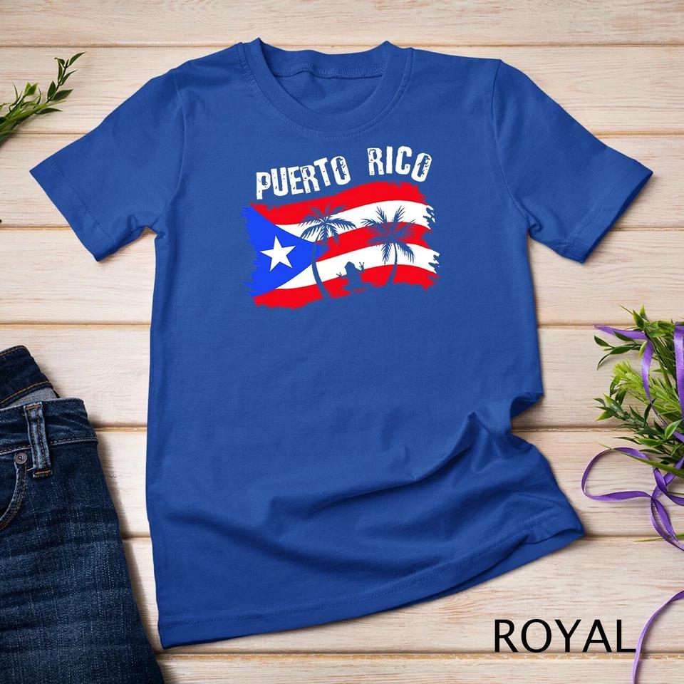 Distressed Style Puerto Rico Frog Gift design Puerto Rico! Unisex T-shirt 13 S