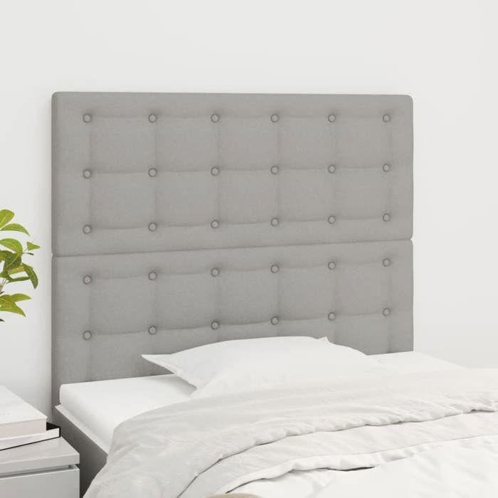 VidaXL Headboard Bedroom Furniture Bed Accessories Single Bed Heads Bed Frame Interiors Light Grey 3116748