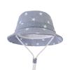 Baby Kids Star Sun UV UV Cut Cotton Safari Tulip Ten Gallon Hat [LeafIn] Hat, Hat, Pattern, Drawstring, Protection, Protection, Hat, Unisex, Kids,