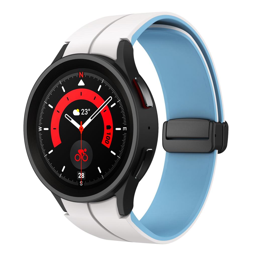 Original Strap for Samsung Watch 4 40mm 44mm 5Pro 45mm 42 46 Band Magnetic Buckle for Galaxy Watch 6 Classic 43mm 47mm Bracelet