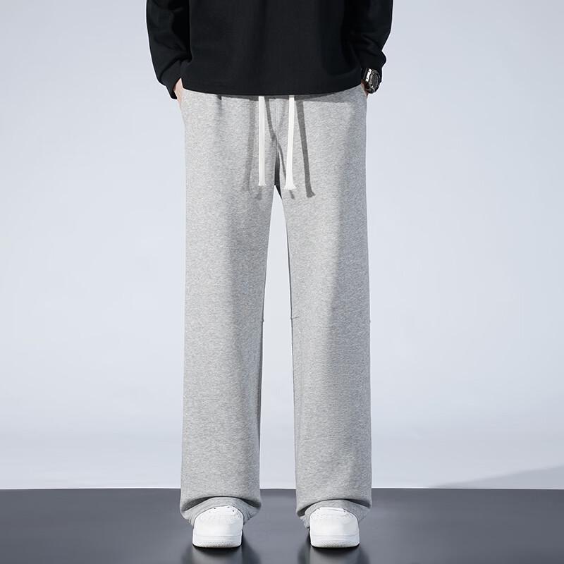 Men's Casual Cotton Blend Straight-Leg Sweatpants