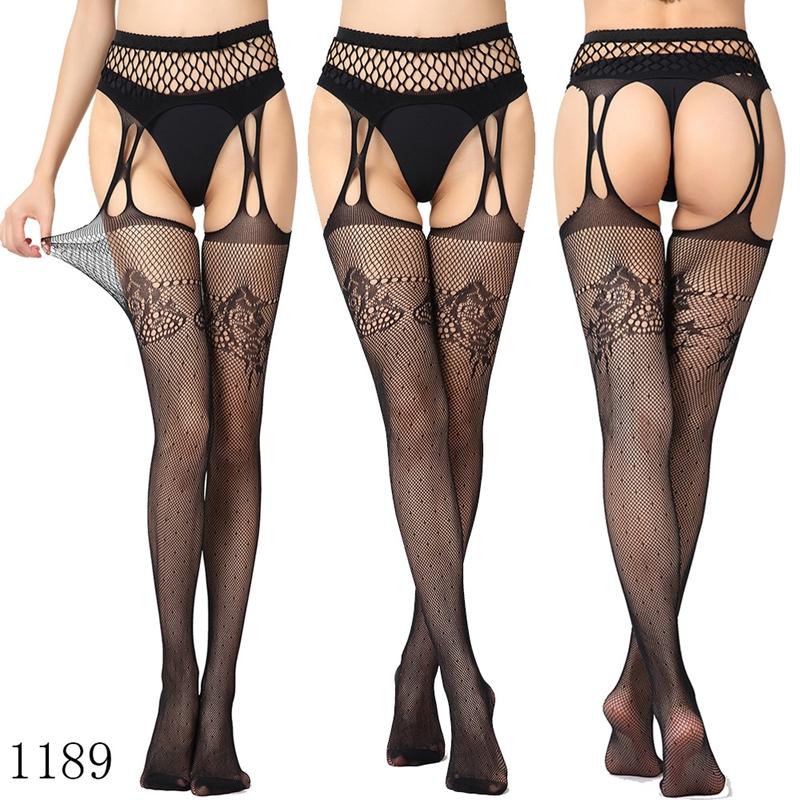 28 Colors Women Sexy Tights Black Nylon Stretch Pantyhose Ladies Garter Belt Socks Party Nightclub Charming Suspender Tights