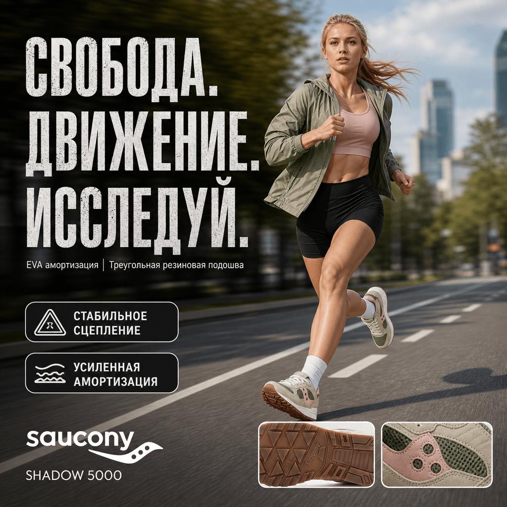 SAUCONY Shadow 5000 Mushroom Pack Unisex Sneakers Tan Olive S70747-3