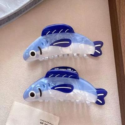 Fashion Sardines Hair Claw Clip Non Slip Lightweight Hairpin Cartoon Hair Barrettes Women Apparel Accessories Headwear