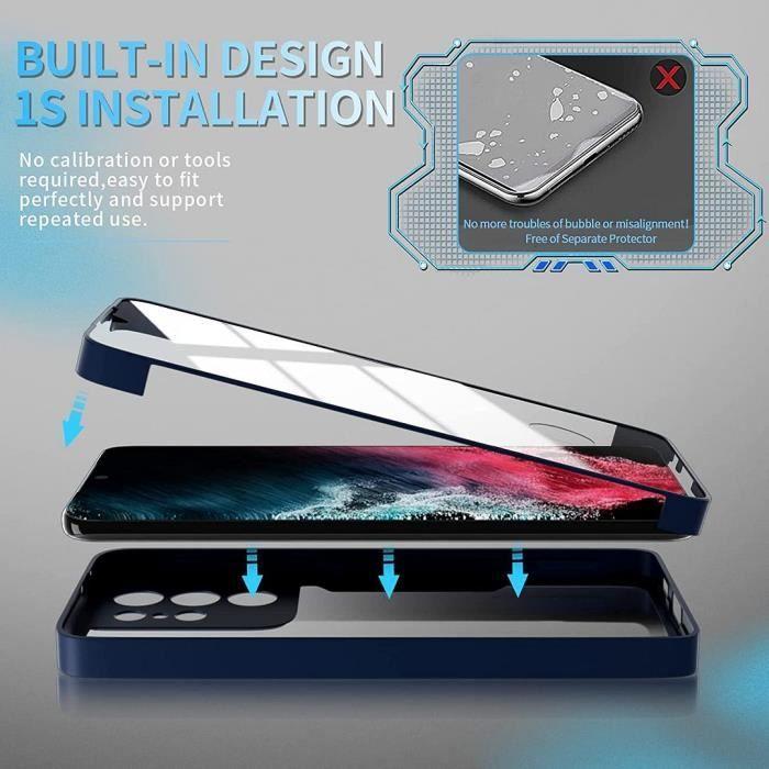 Coque - Samsung - S21 Ultra - Bleu Marine - Anti-Rayure - Protection 360°