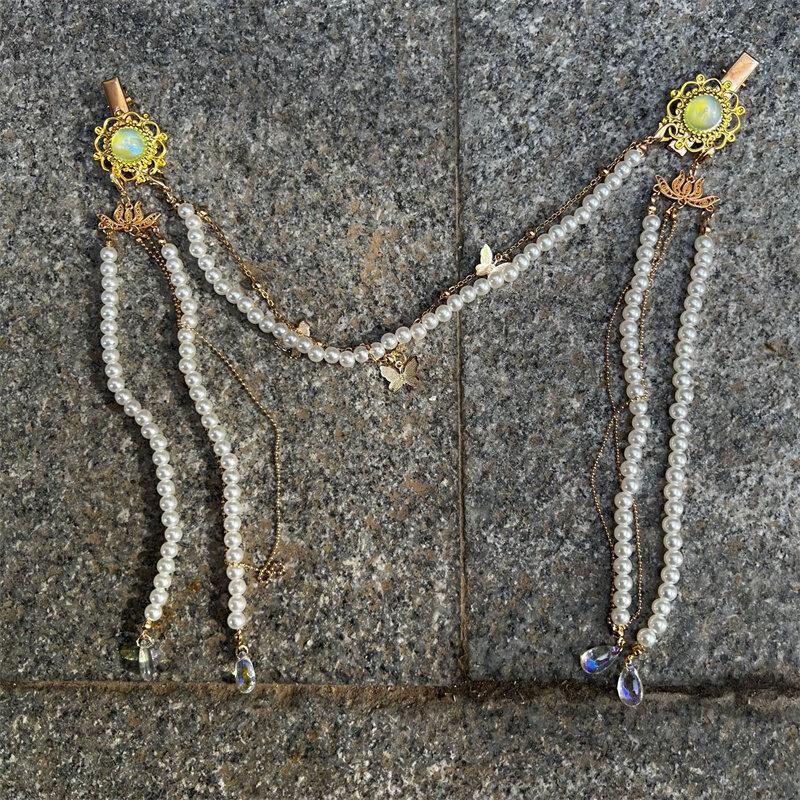 Frunte Dance Sprâncene Pandantiv Coiffă stil antic Acoperă Fața Perdele Lanț pentru frunte Picătură de apă Ornament pentru păr Colier cu lanț pentru cap