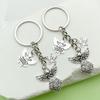 Guardian Angel Keychain Silver Charm - Ideal for Weddings, Birthdays, Baby Showers, and Parties