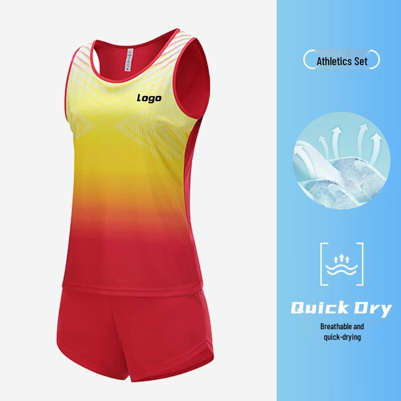 Unisex Quick-Dry Athletics Training Set (Vest & Shorts)