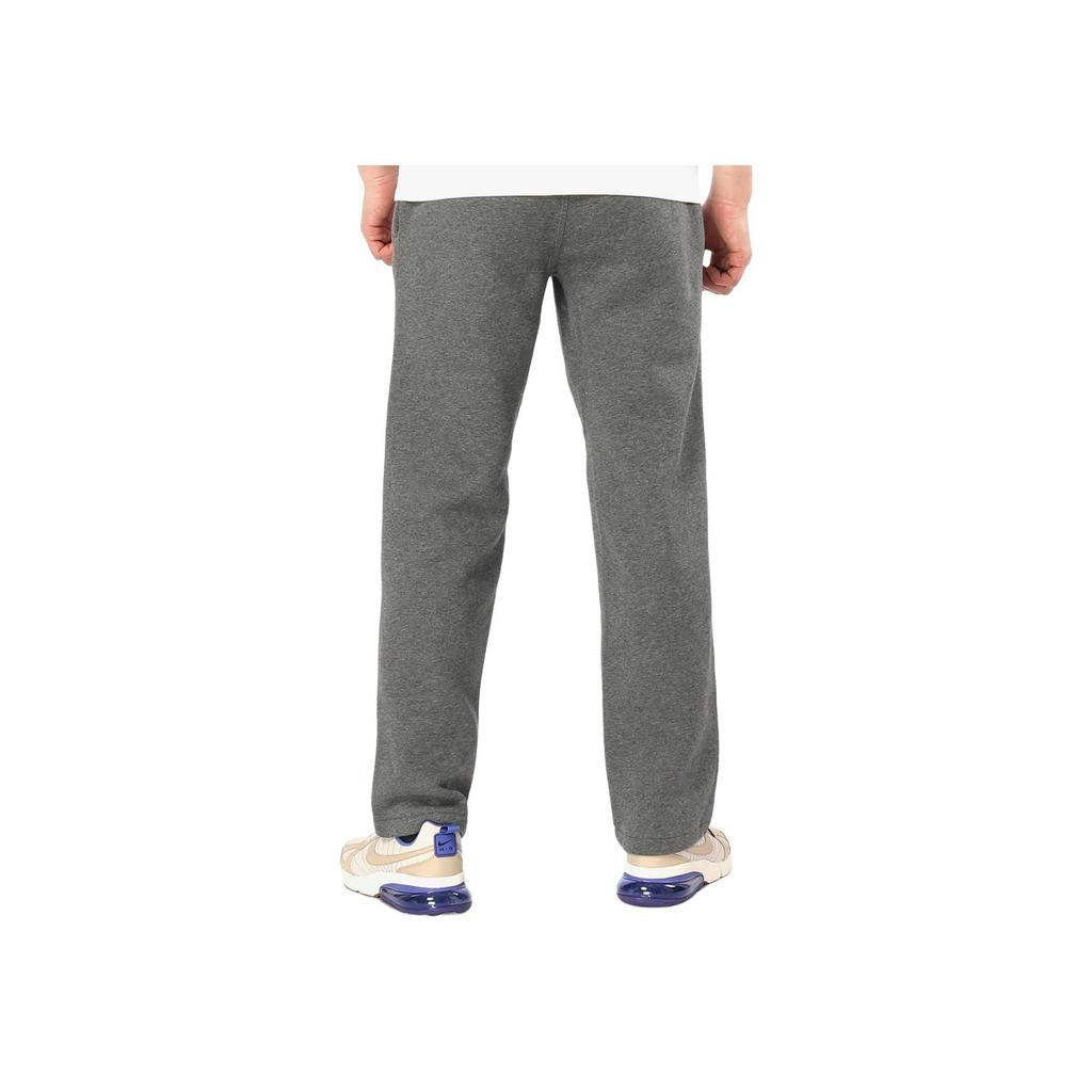 Nike Pánské pletené tepláky s pevným potiskem loga, s fleecovou podšívkou, s rovnými nohavicemi, šedé 623455-063