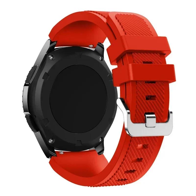 20mm 22mm Band for Samsung Galaxy Watch 5/6/4/3/46mm/active 2/Gear S3 Frontier/Sport Silicone Bracelet Huawei GT 4/3/2/2E Strap