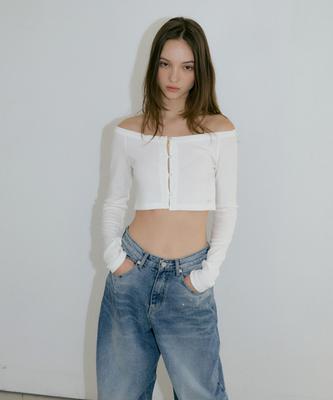 Authenti Crop Open Cardigan_Ivory
