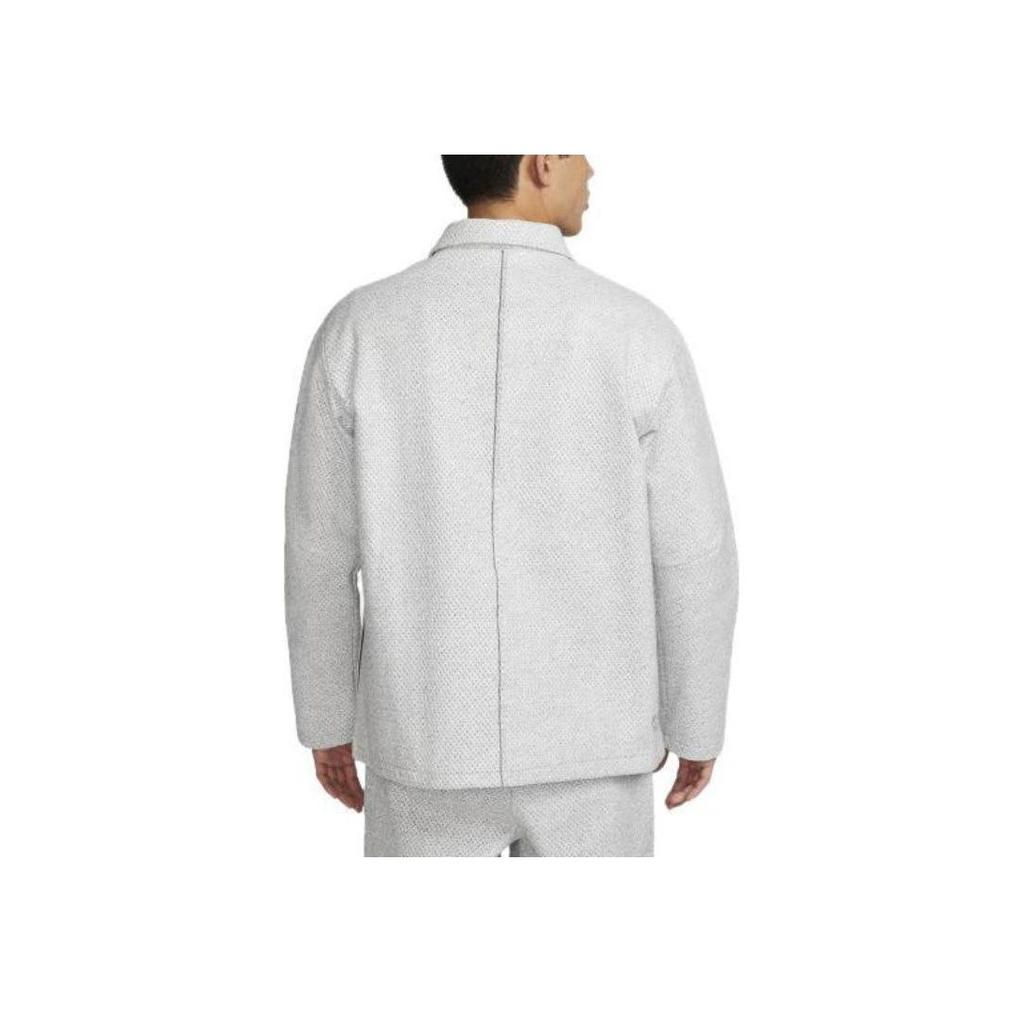 Nike Forward Solid Color Workwear Collar Jacket Men Jackets Light-Smoke-Grey DV9993-077