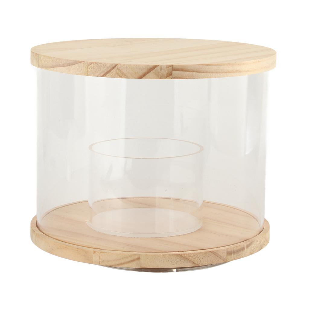 Action Figure Display Case Rotating Base Dustproof Waterproof Acrylic Action Figure Cabinet for Bedroom Office