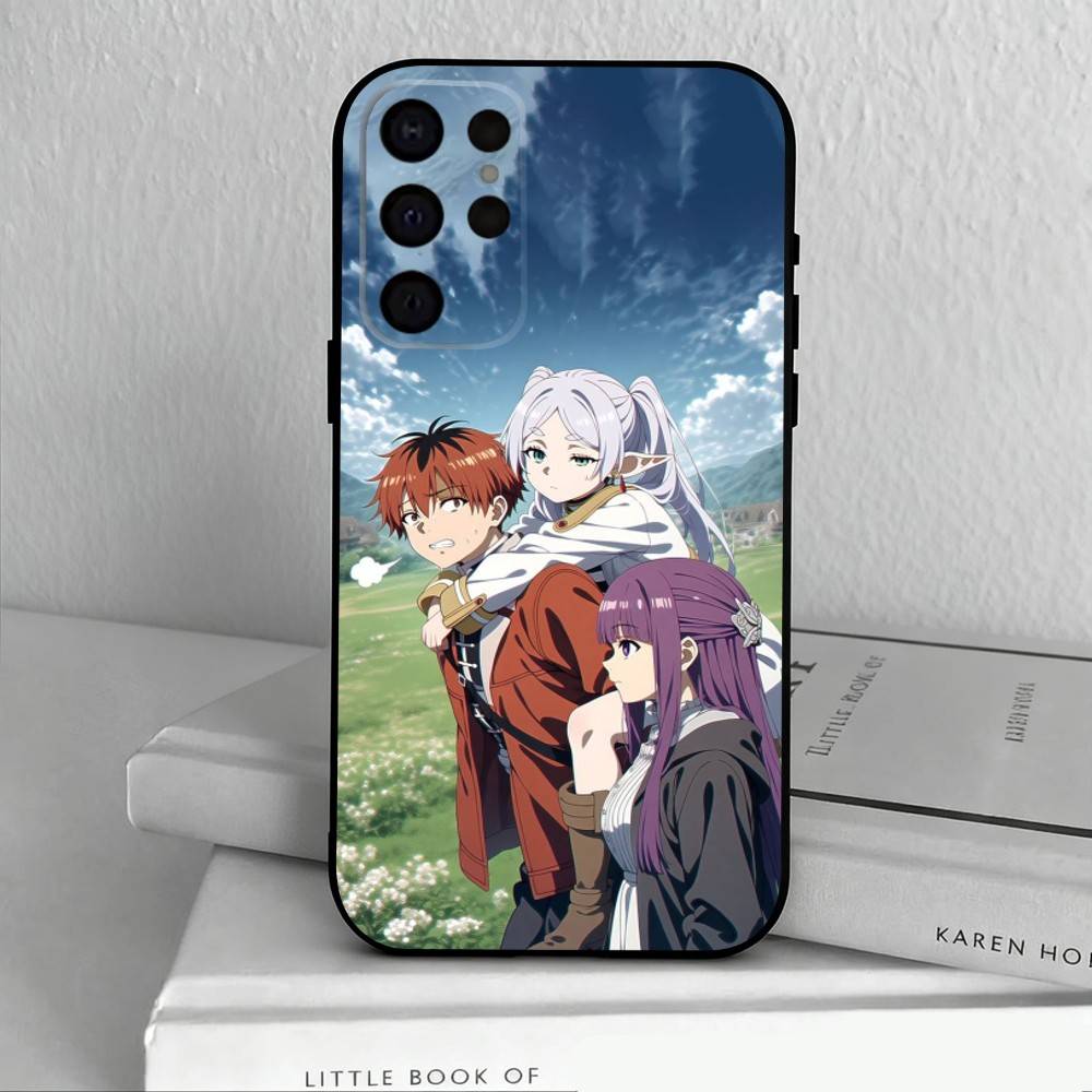 Manga Frieren Beyond Journeys End Phone Case For Samsung S25,S24,S21,S22,S23,S30,Ultra,S20,Plus,Others Soft Black Cover
