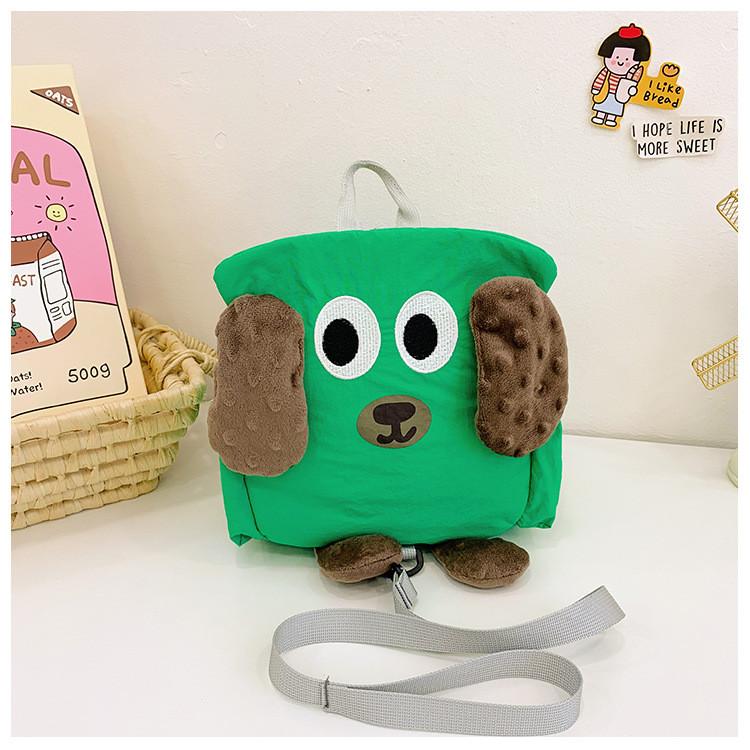 Adorable Cartoon Dog Children's Backpack Lightweight Nylon For School And Snacks