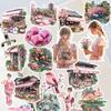 19Pcs/pack Watercolor Japanese Summer Festival Stickers For Stationery Scrapbooking Diy Diary Album Cute Labe Planner Stickers