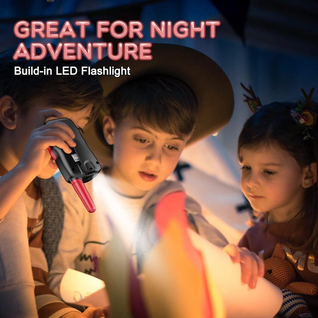 2PCS Selieve Toys for Kid,Walkie Talkies for Kids 22 Channels 2 Way Radio Toy with Backlit LCD Flashlight, 3 Miles Range for Outside, Camping, Hiking