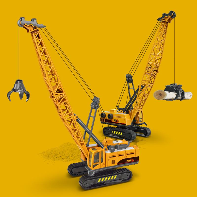 Simulated Children's Engineering Car Toy Breaker Stone Grabber Wood Grabber Crane Model Boy's Car Model Birthday Gift P128
