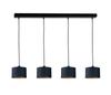 Pendant Lamp 4xE27 FLOW BLACK