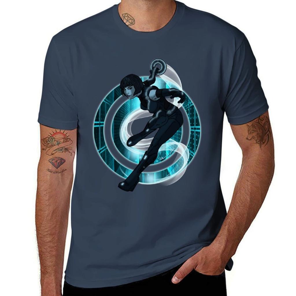 Quorra the Last ISO TShirt Festival Casual Short Sleeve