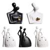 Abstract Couple Figurine Couple Ornament Crafts Passionate Nordic Ceramic Couple