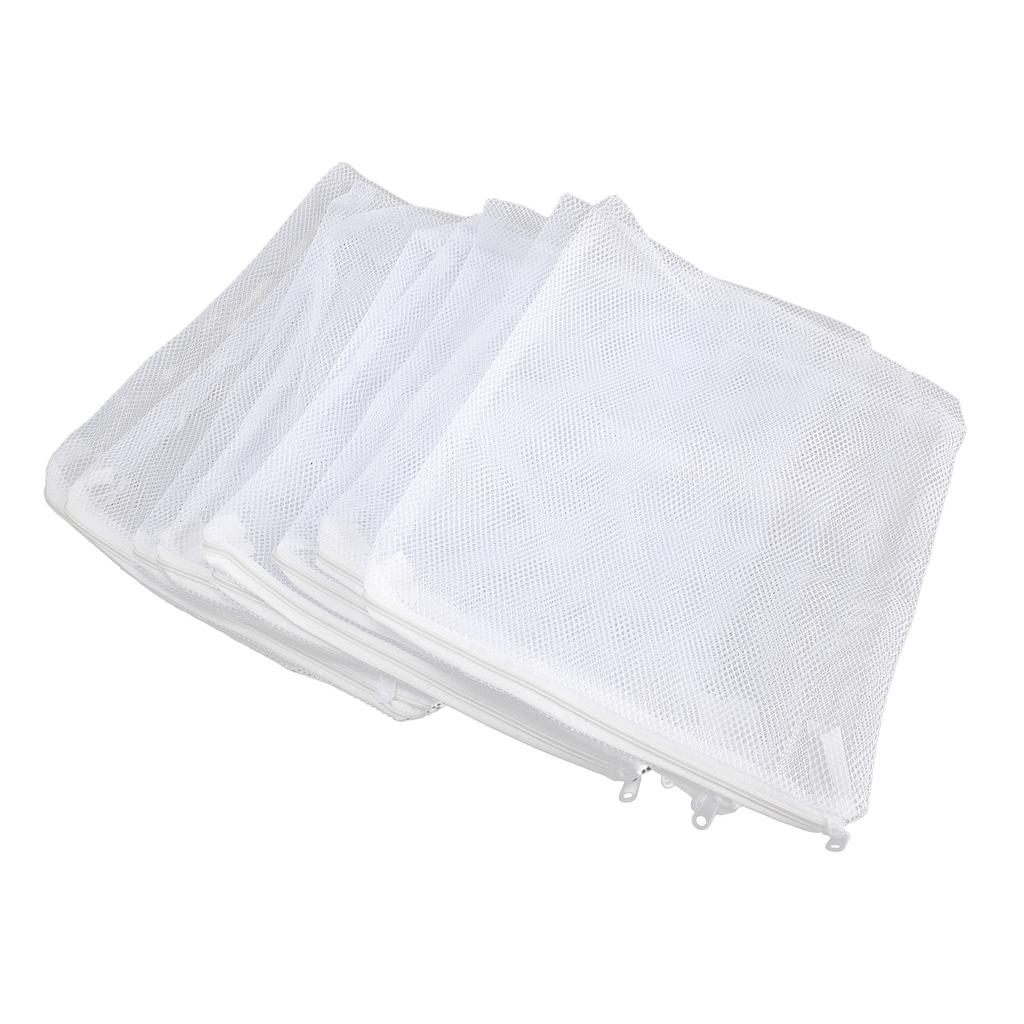 10PCS Aquarium Filter Media Bags Large Hole Mesh Nylon Net Filter Bags Fish Tank Filter Bags with Zipper for Activated
