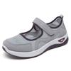 Versatile Middle-aged and Elderly Mother's Shoes, Soft Sole, Non-fatiguing Flat Shoes, Breathable Hook-and-loop Casual Shoes.