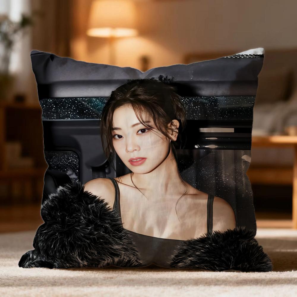 Fashion K-KKim DaHyun Cushion Cover Soft Washable Pillow Case Multi-Scene for Couch Bed Travel Office Use
