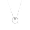 Elegant Women's Circle Pendant Necklace - Light Luxury Clavicle Chain