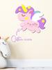 Custom Unicorn Wooden Name Sign Personalized 3D Letter Plaque Pastel Girls Bedroom Wall Decor Baby Shower Newborn Cute Nursery