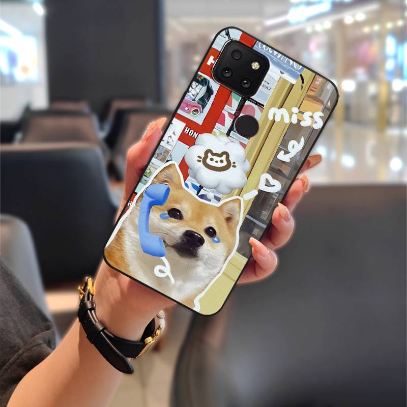 Anti-dust Silicone Phone Case For TCL T-Mobile Revvl 5G Cartoon Couple Full Wrap Dirt-resistant Anti-knock TPU Durable