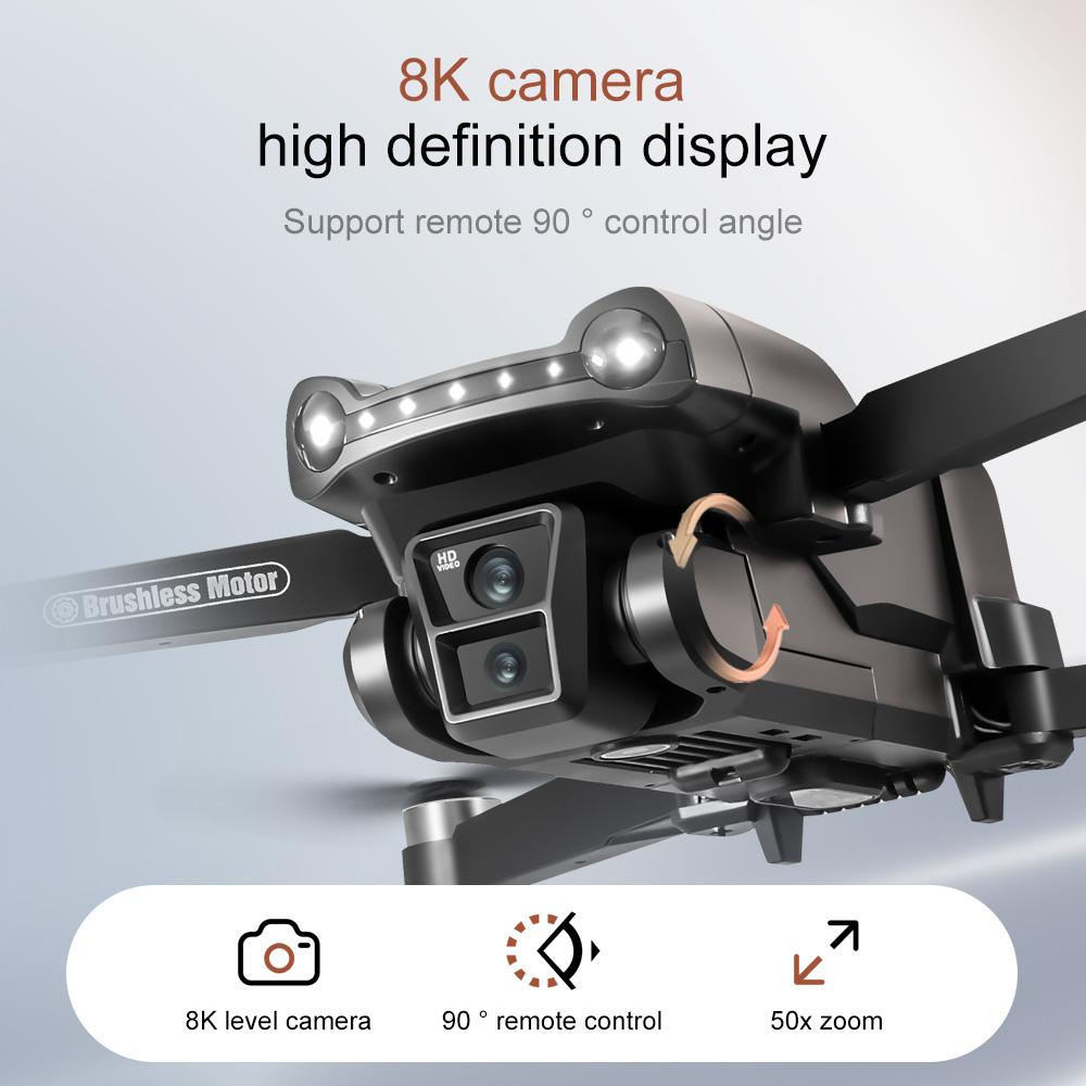 V198MAX Drone GPS 8K HD Aerial Photography Dual Camera Brushless Quadrotor 5G WIFI 360° Laser Intelligent Obstacle Avoidance Aerial Optical Toy