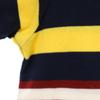 GYMPHLEX Border Pattern Short Sleeve T-shirt L Navy Women Used