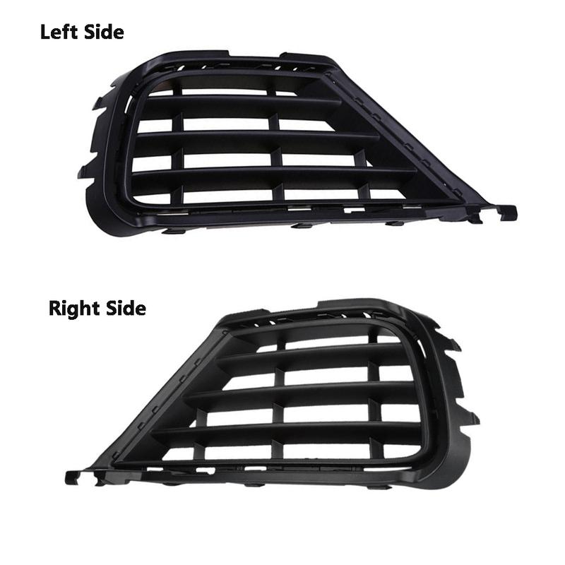 Left/Right Car Front Bumper Fog Light Grille Cover for VW Touareg Typ 7P Facelift 2015 2016 2017 7P6853665B Matte Black